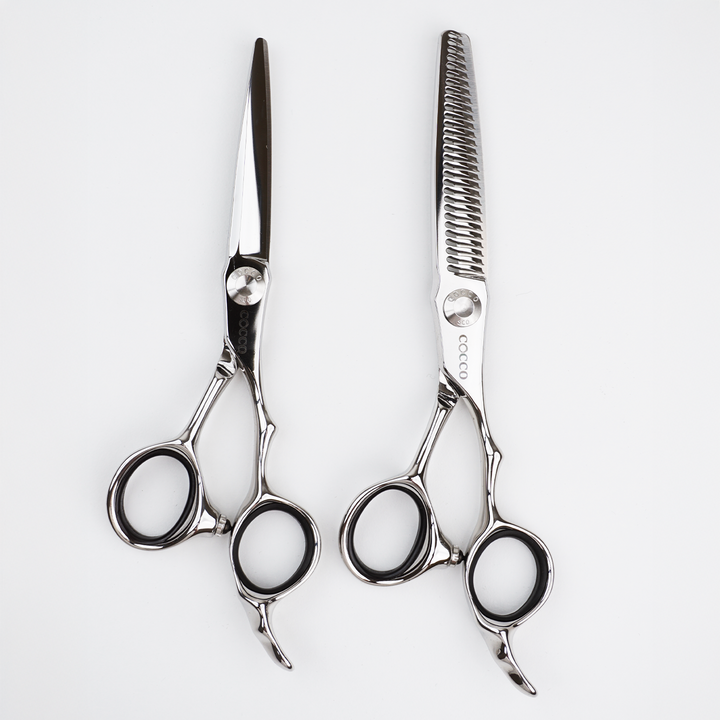 Cocco Super Cobalt 5.5" Shears w/ Case-Right Handed +  Thinning Shears