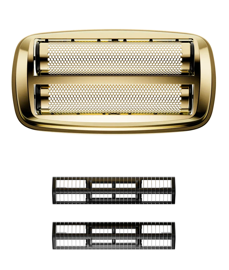 Andis ProFoil Plus II Shaver's Titanium Foil Assembly & Inner Cutter Gold
