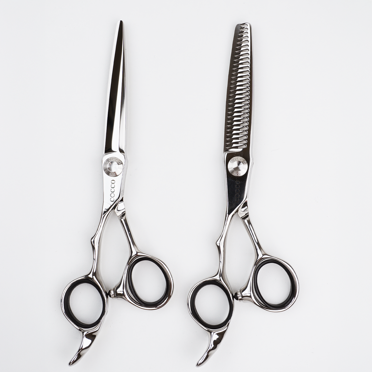 Cocco Super Cobalt 6" Shears w/ Case-Left Handed + Thinning Shears