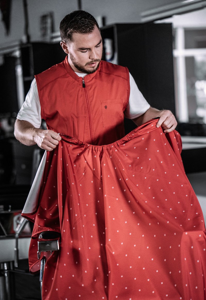 Barber Strong the Barber Vest - Red
