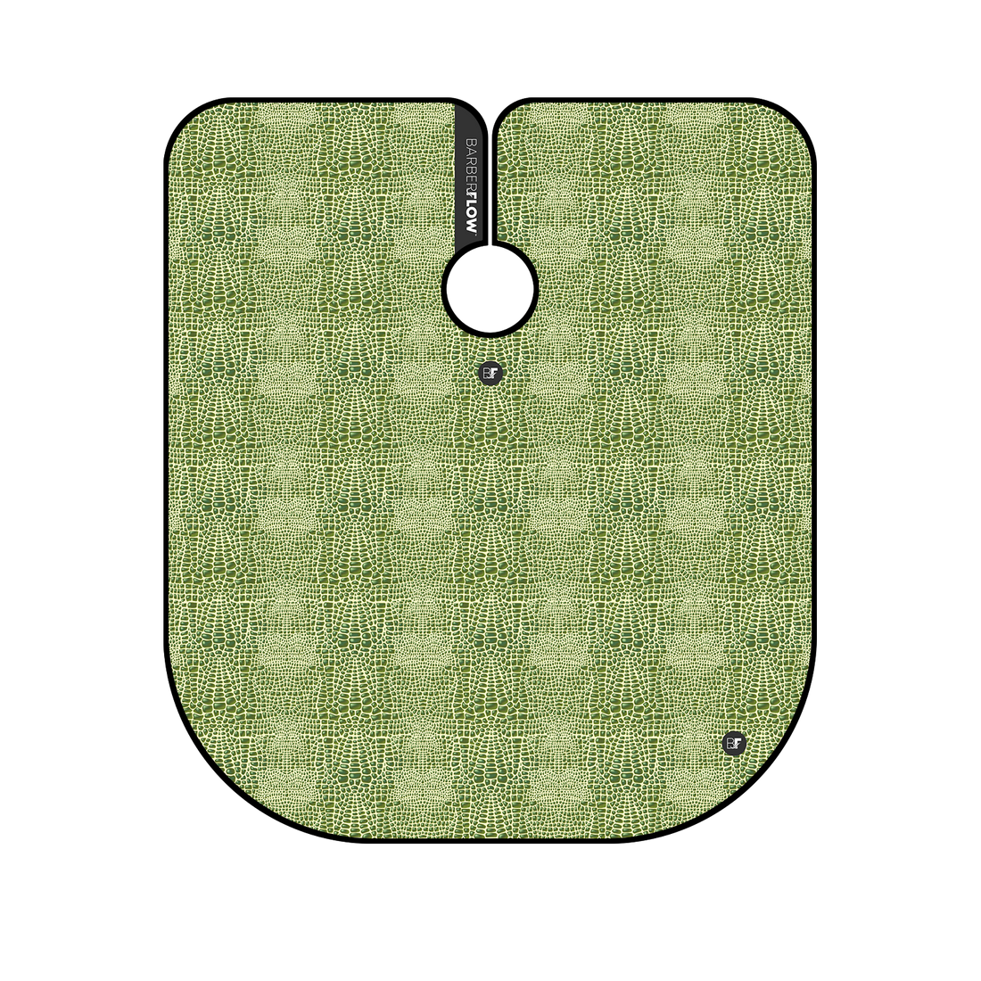 Barber Flow Gator Print Cape - Light Green