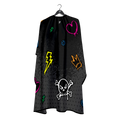 Barber Flow Graffiti Cape - Black