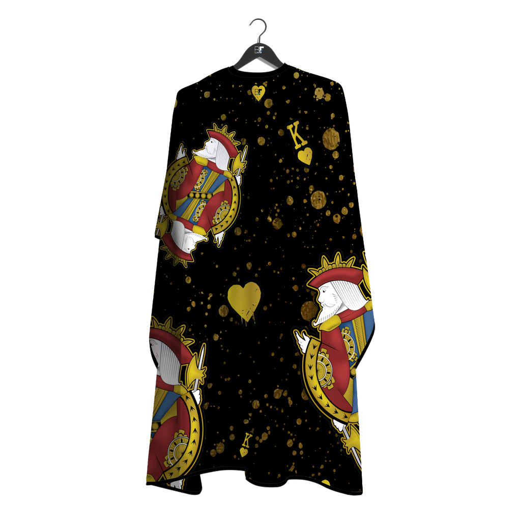 Barber Flow King Of Hearts Cape - Black