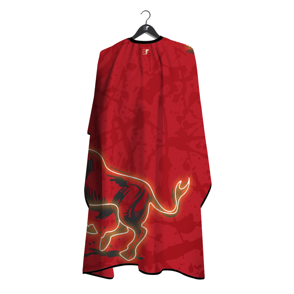Barber Flow Raging Bull Cape - Red