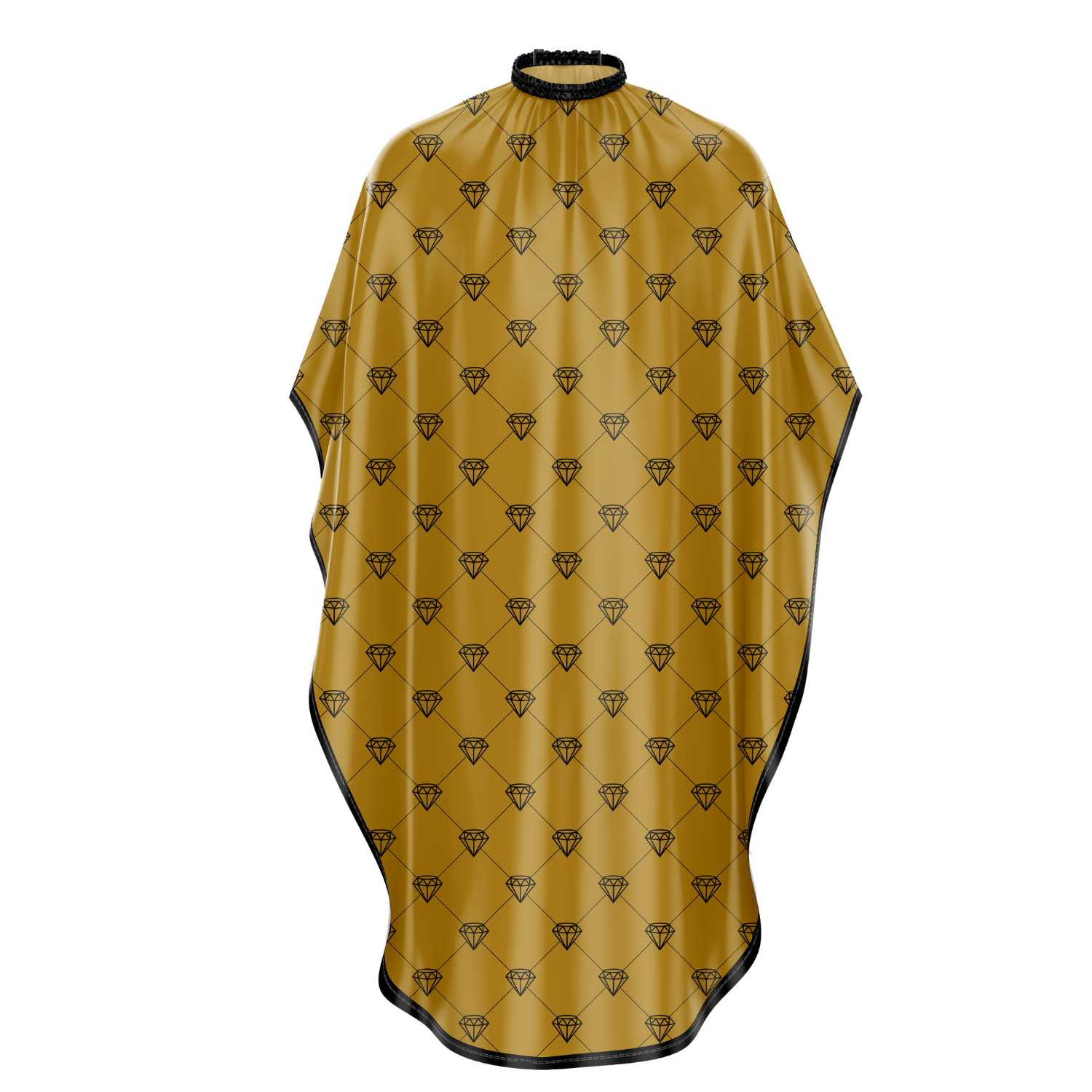 Barber Flow Diamond Gold Satin Cape