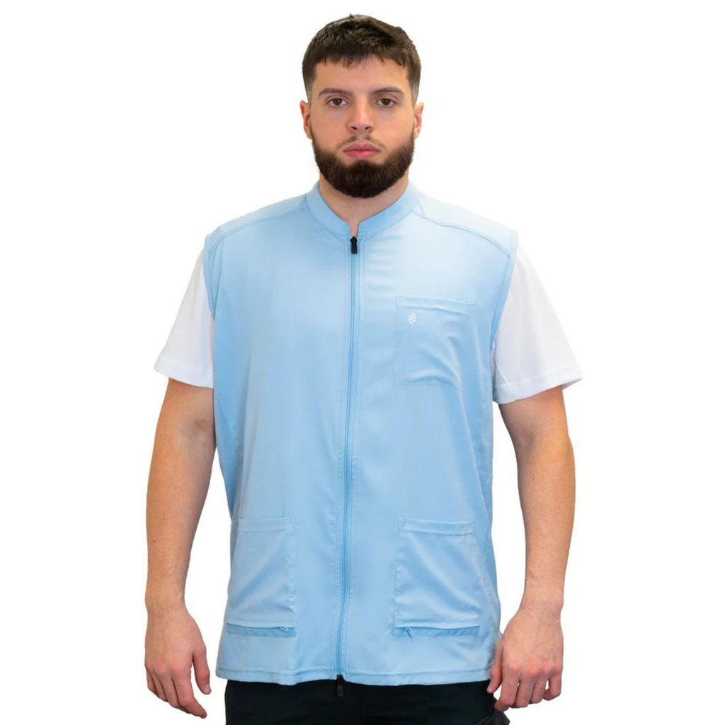 Barber Strong The Barber Vest - Arctic Blue