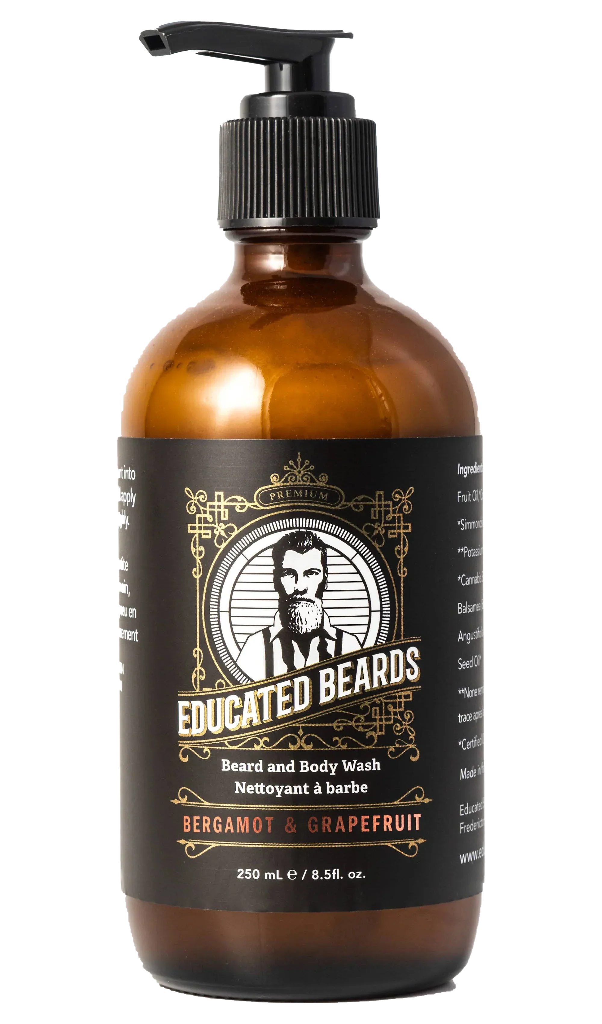 Educated Beards Bergamot Grapefruit Beard Wash 250ml