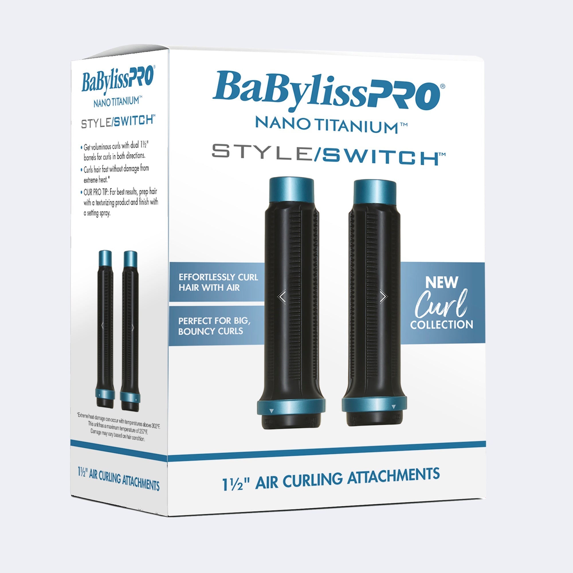 BabylissPro Nano Titanium StyleSwitch 1-1/2" Curling Attachment