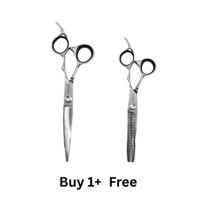 Cocco Super Cobalt 5.5" Shears w/ Case-Right Handed +  Thinning Shears