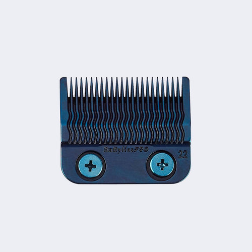 BabylissPro Blue Titanium Metal - Injection Molded (MIM) Precision Fade Blade (22 Teeth)