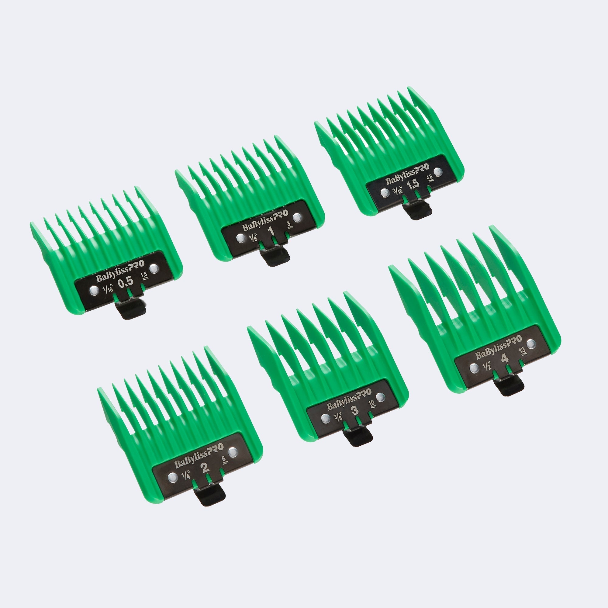 BabylissPro Precision Clipper Guards Green