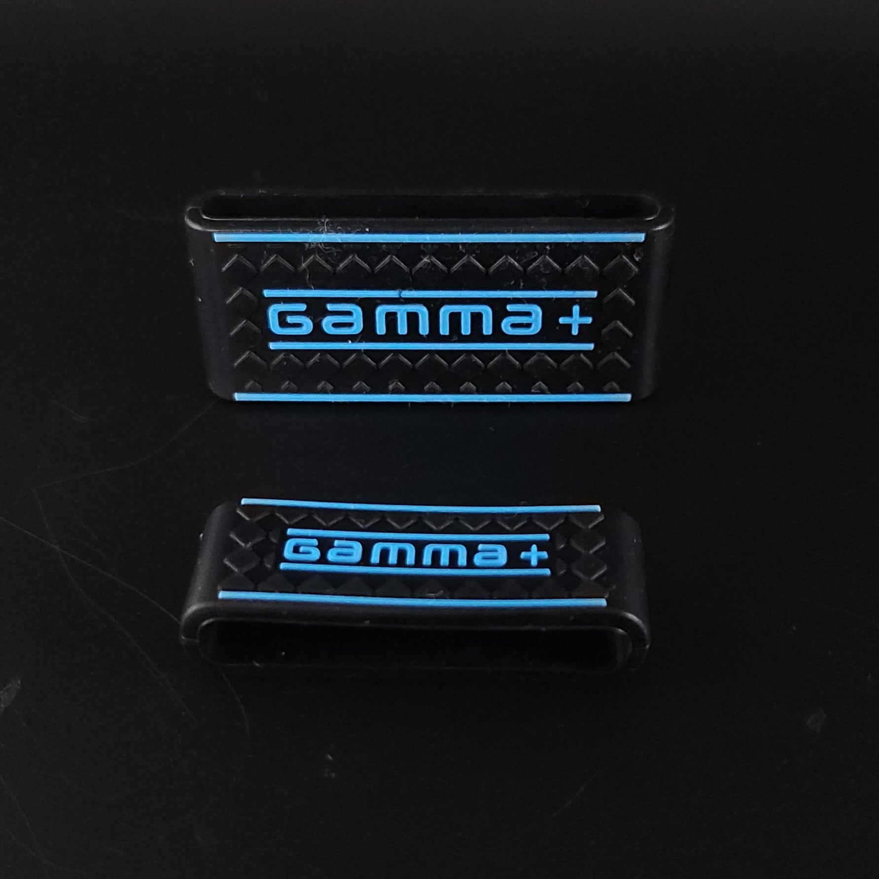 Gamma+ Clipper and Trimmer Grip Set (black with blue logo)