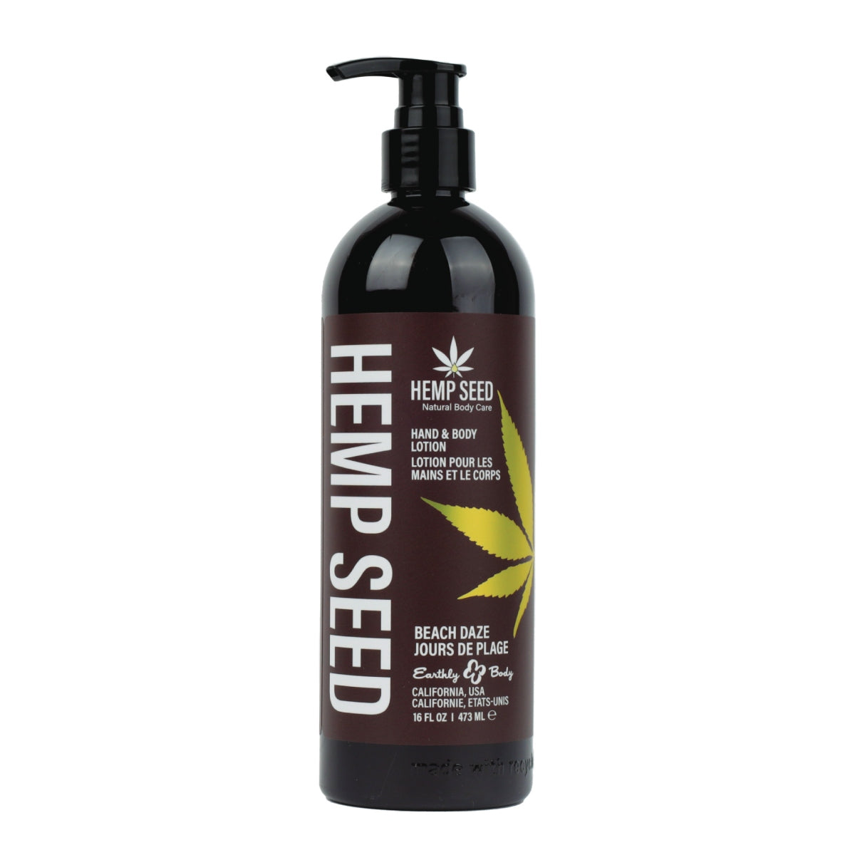 Earthly Body Hemp Seed Hand & Body Lotion Beach Daze 16OZ