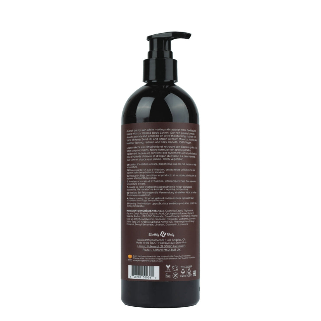Earthly Body Hemp Seed Hand & Body Lotion Moroccan Nights 16OZ