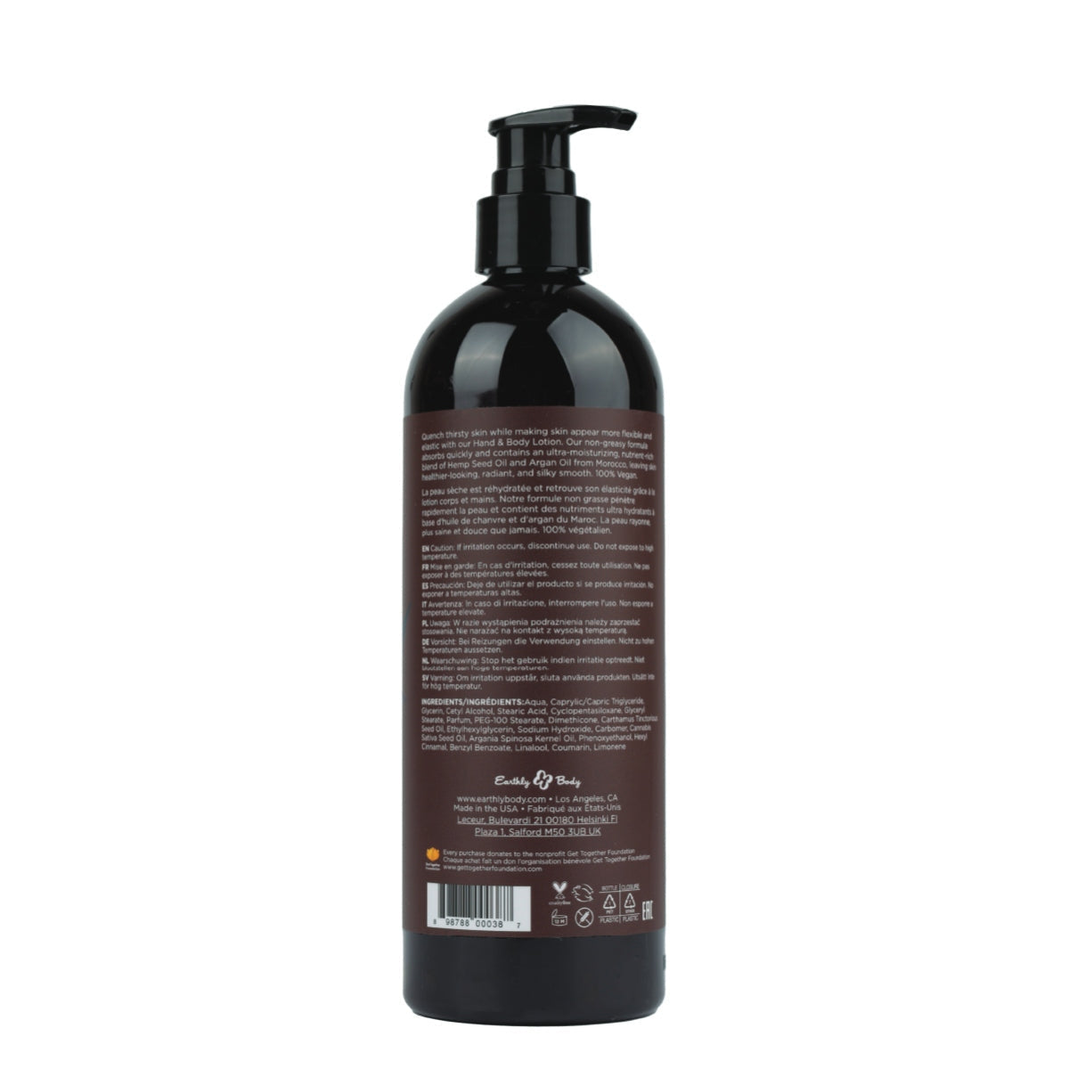 Earthly Body Hemp Seed Hand & Body Lotion Moroccan Nights 16OZ