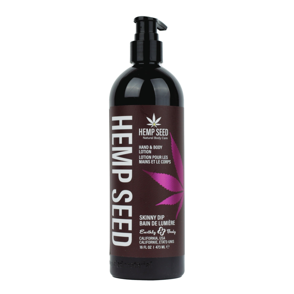 Earthly Body Hemp Seed Hand & Body Lotion Skinny Dip 16OZ