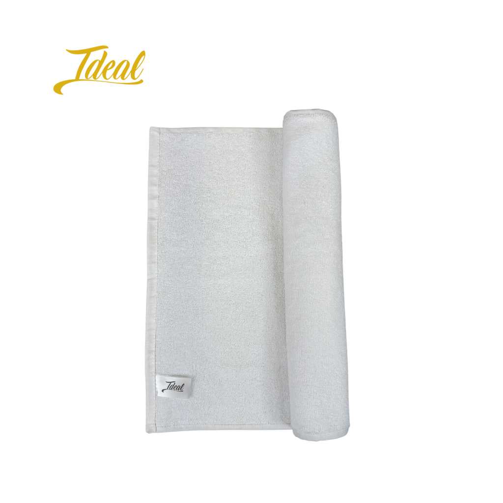 Ideal Cotton Barber Towels White 16" x 28" (12 Pack)