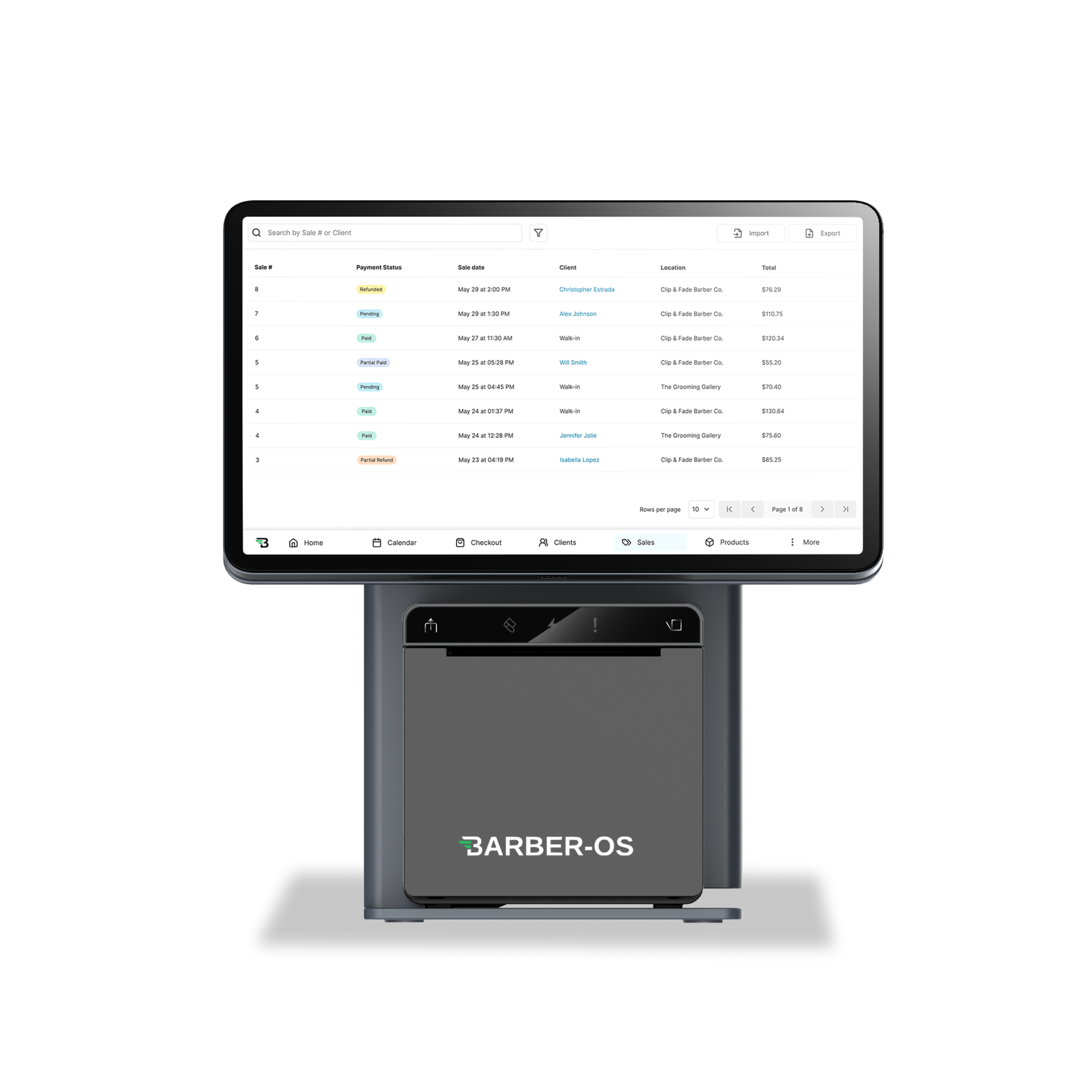 Barber-OS Countertop Tablet Kit