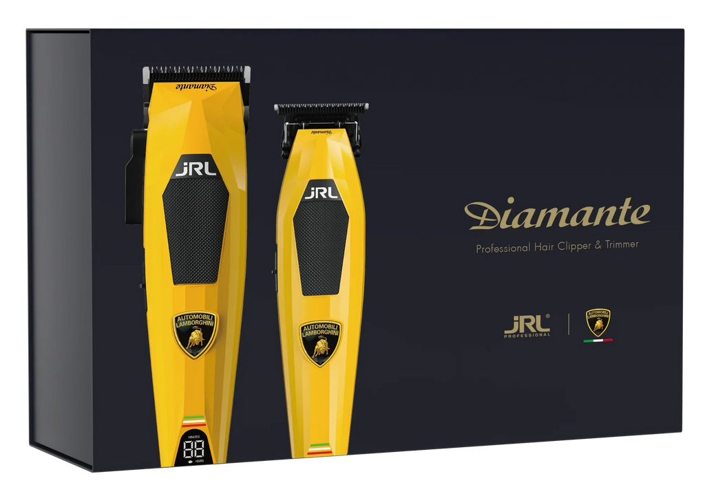 JRL Clipper + Trimmer Set - Yellow Diamante Collection