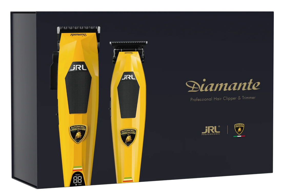 JRL Clipper + Trimmer Set - Yellow Diamante Collection