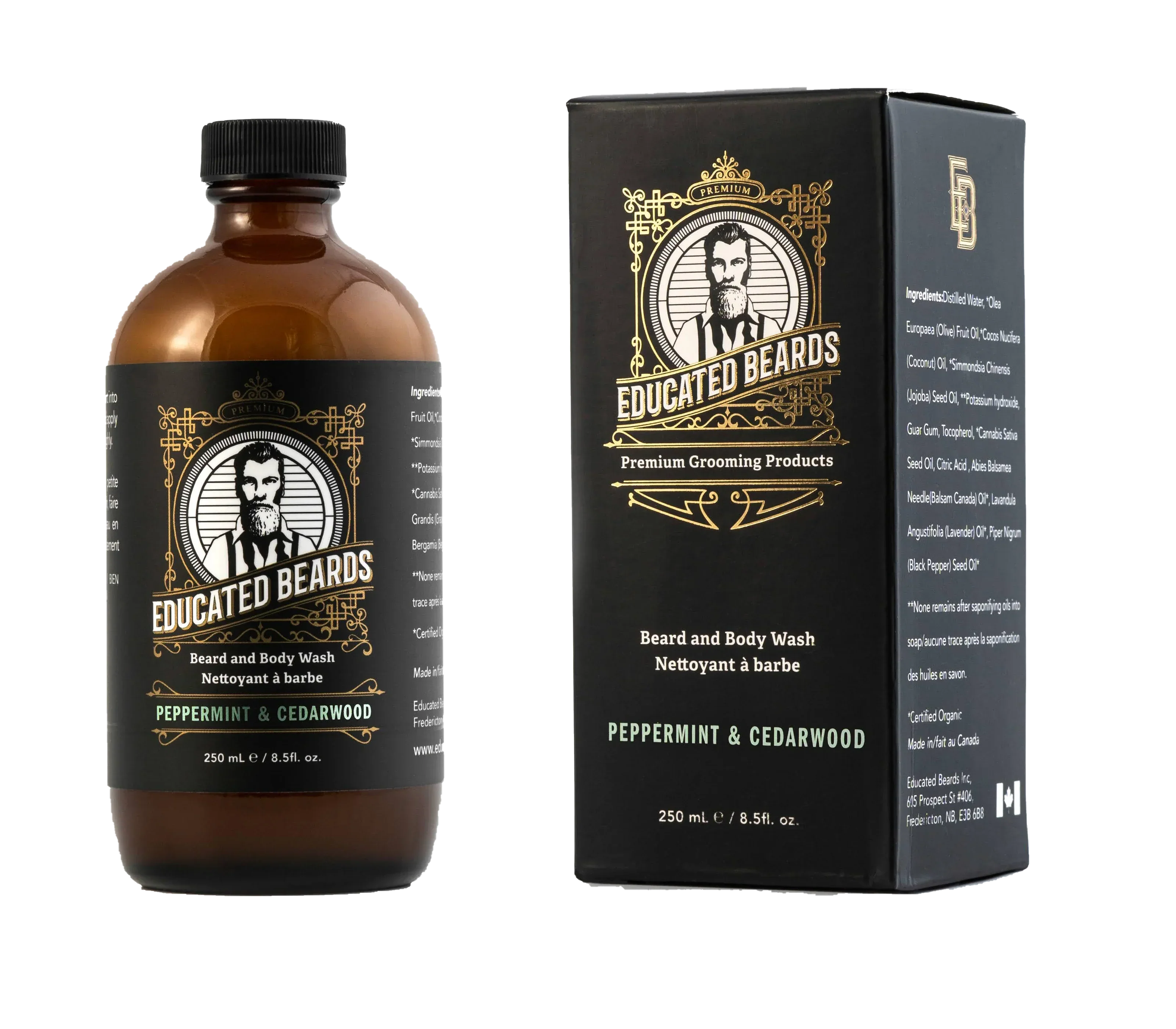Educated Beards Peppermint Cedarwood Beard Wash 250ml