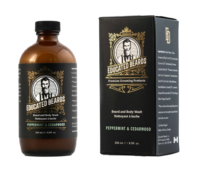 Educated Beards Peppermint Cedarwood Beard Wash 250ml