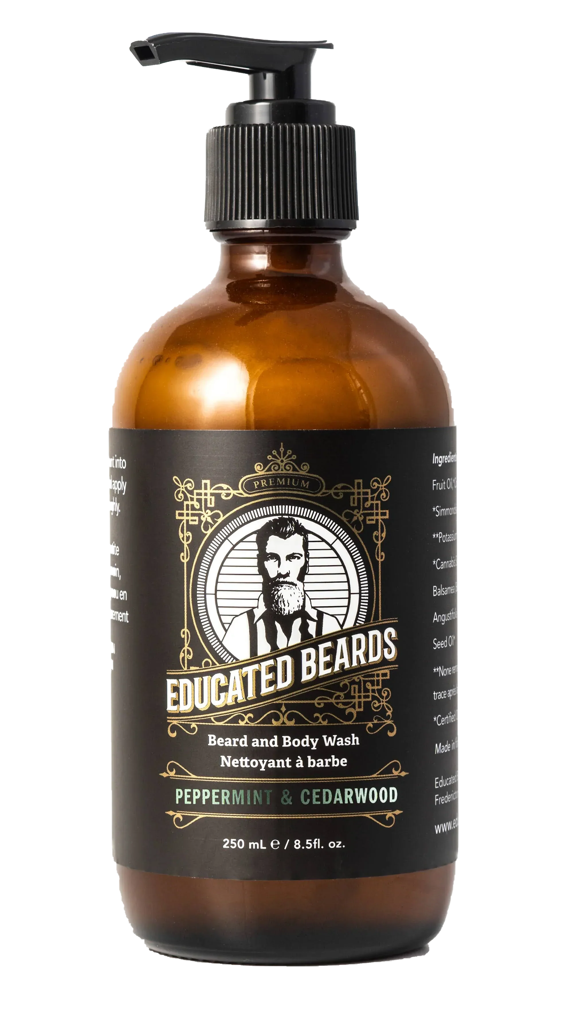 Educated Beards Peppermint Cedarwood Beard Wash 250ml