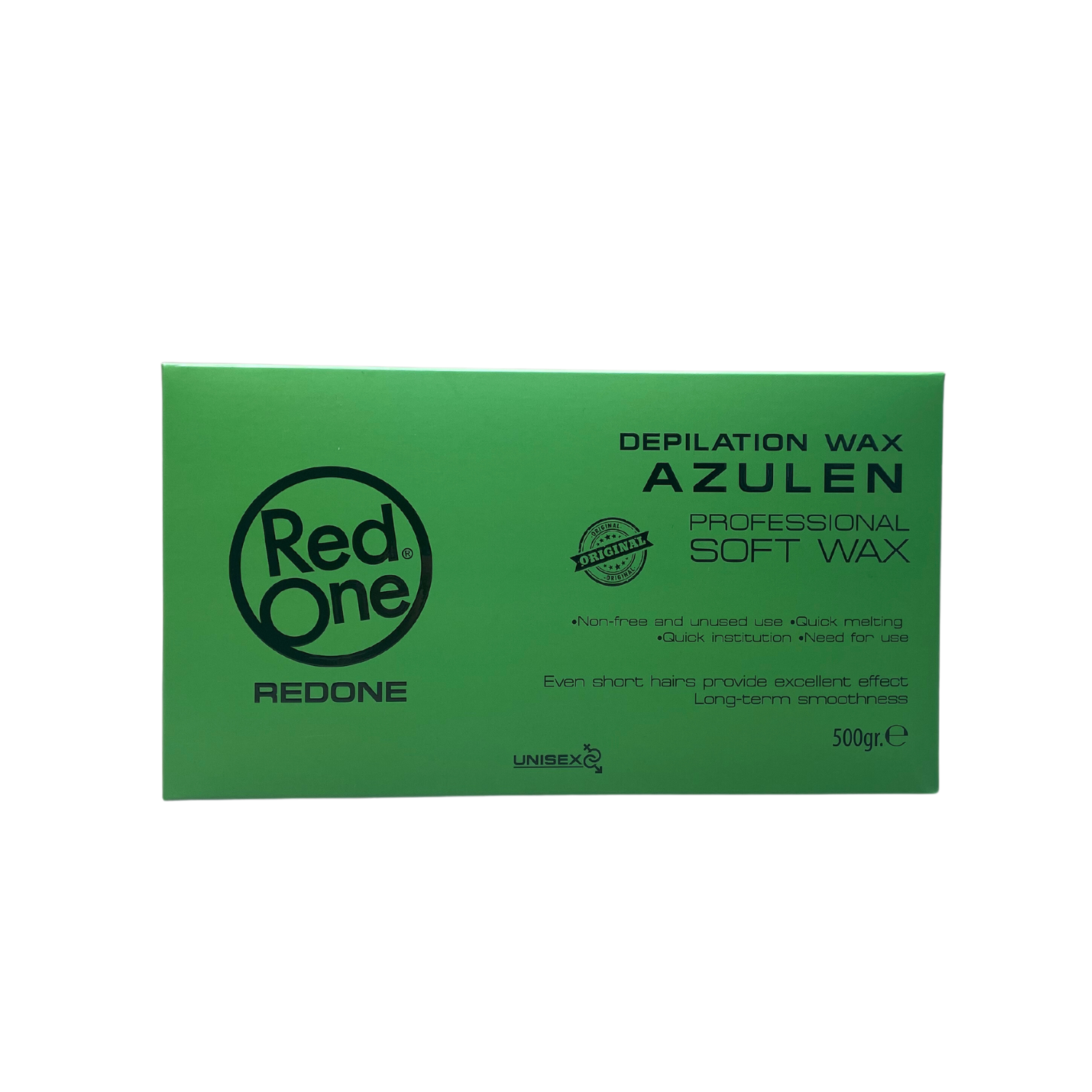 RedOneDepilatorySoftWaxAzulenGreen500gr