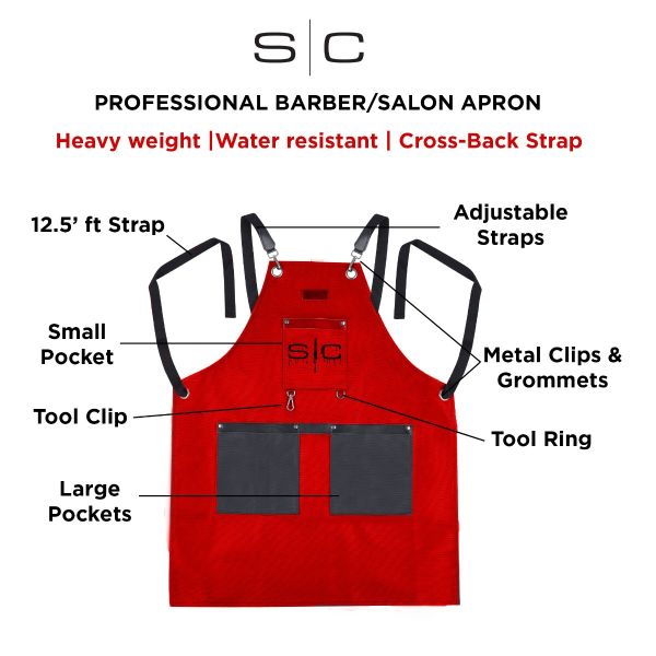 StyleCraft Red and Black Apron