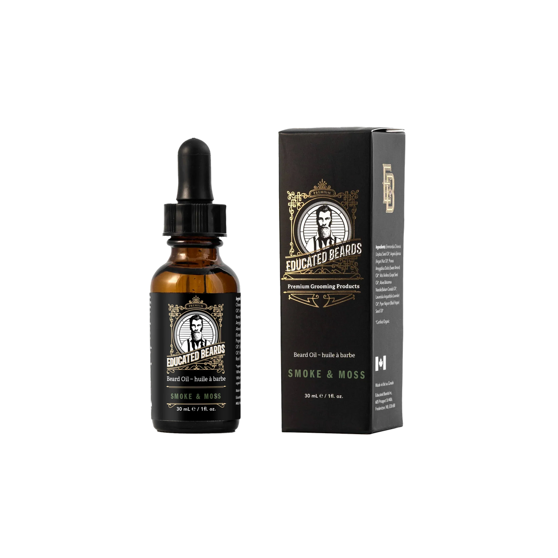 Educated Beards Smoke & Moss Beard Oil 30ml