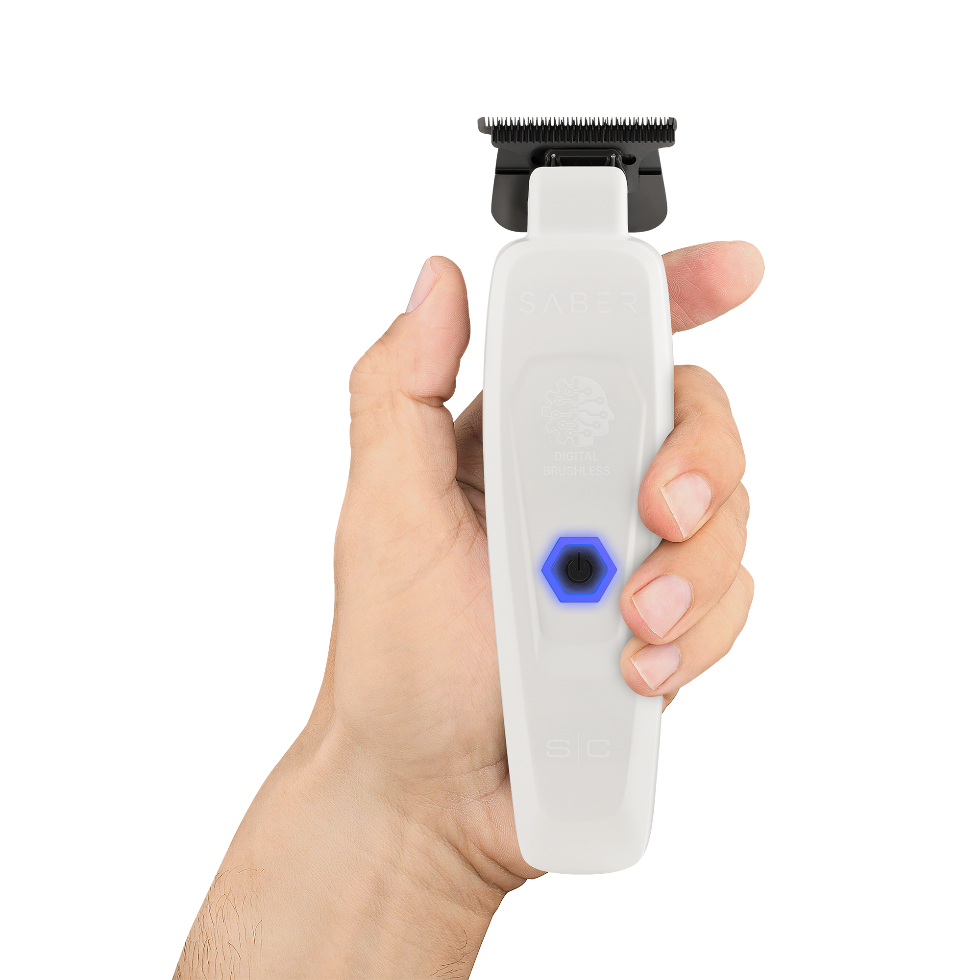 S|C Saber Cordless Brushless Motor Trimmer White