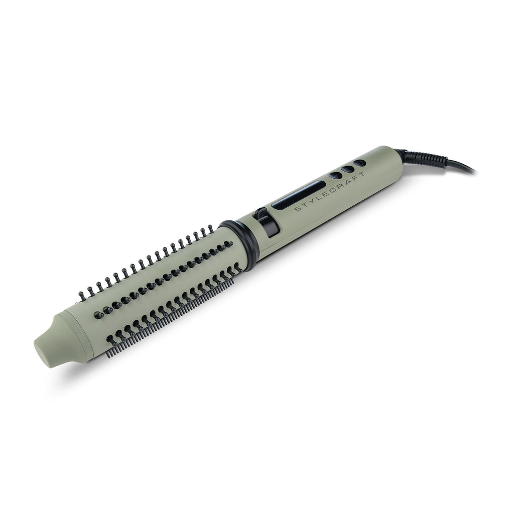 S|C Sage 2-in-1 Retractable Hot Brush Curling Wand