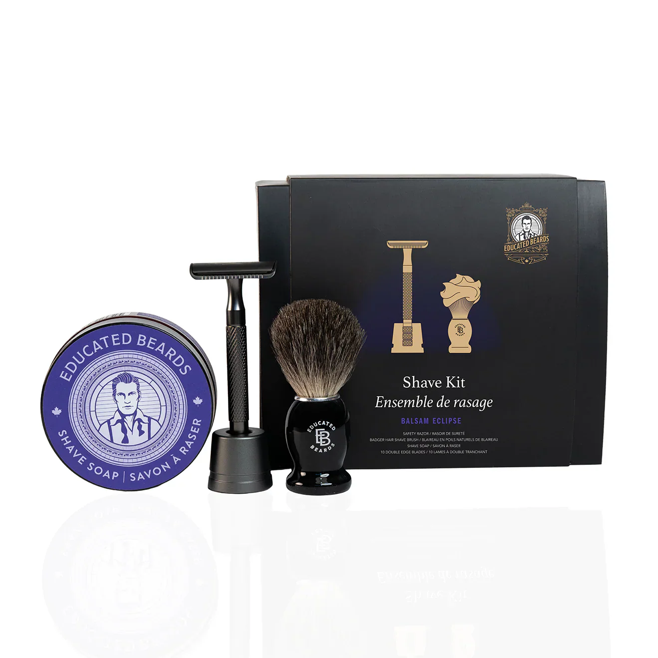 Educated Beards Balsam Eclipse Shave Kit