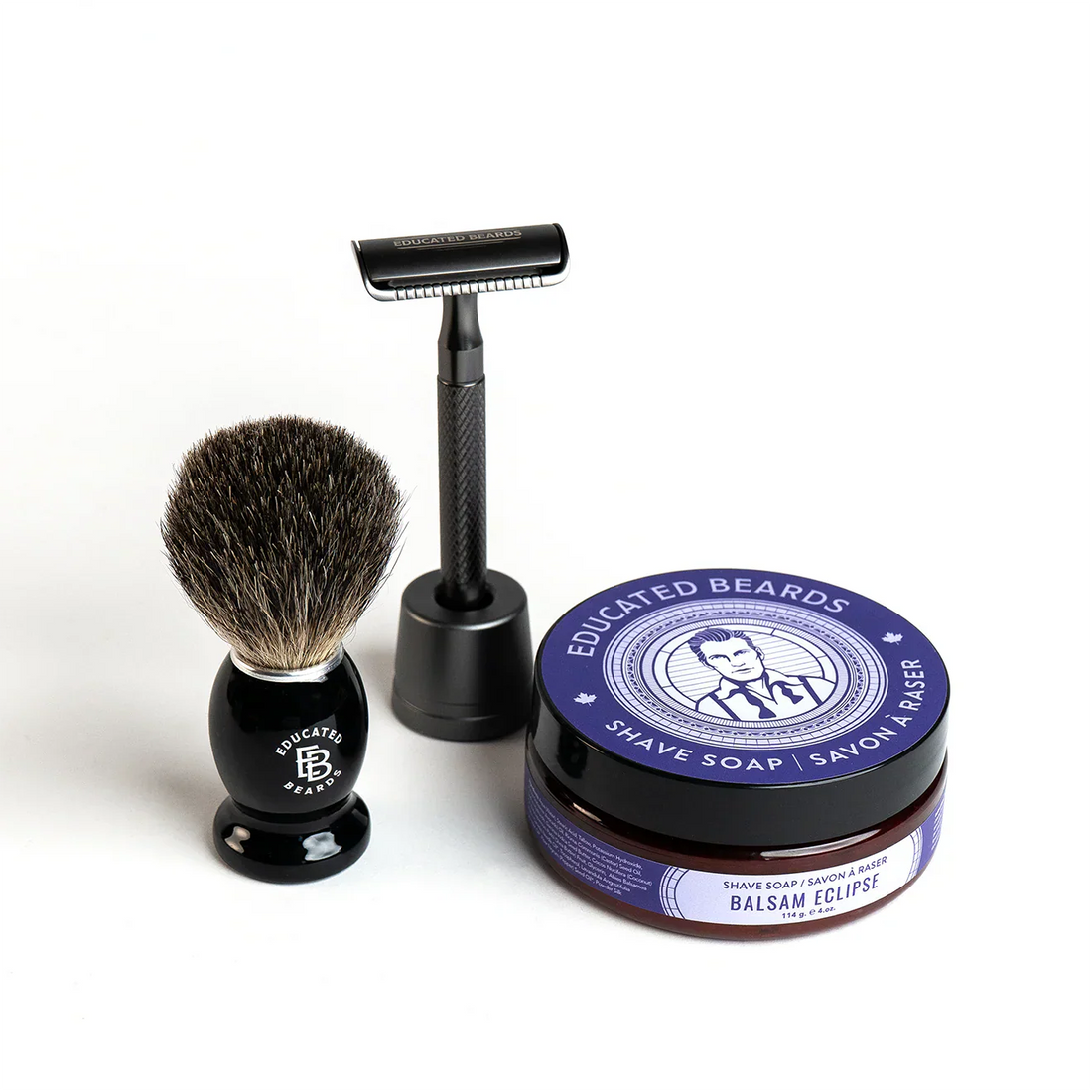 Educated Beards Balsam Eclipse Shave Kit