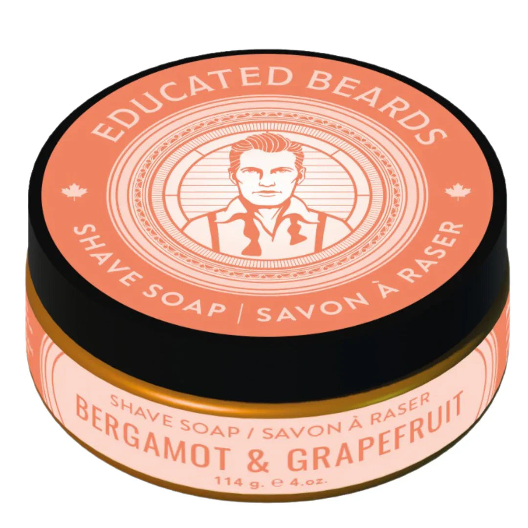 Educated Beards Bergamot & Grapefruit Shave Soap 114g