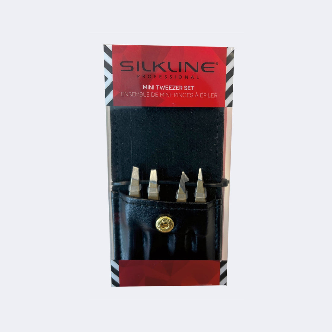 SILKLINE Professional Mini Tweezers Set - Metalix Limited Edition
