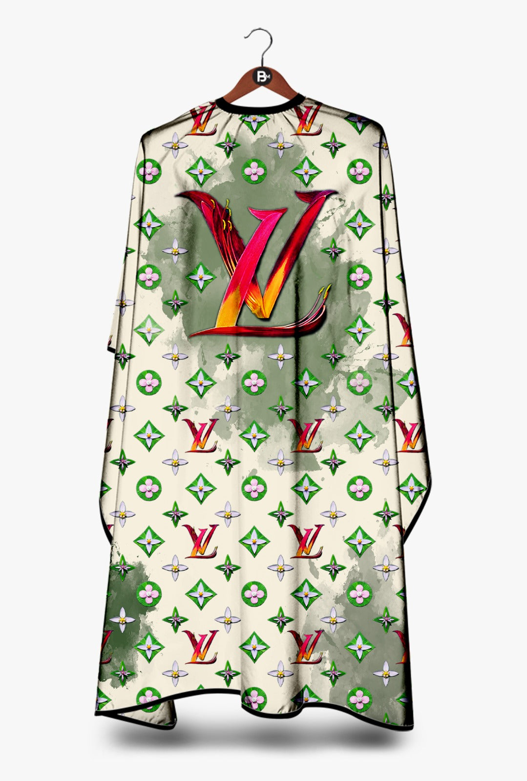 Barber Mood Flower LV Cape