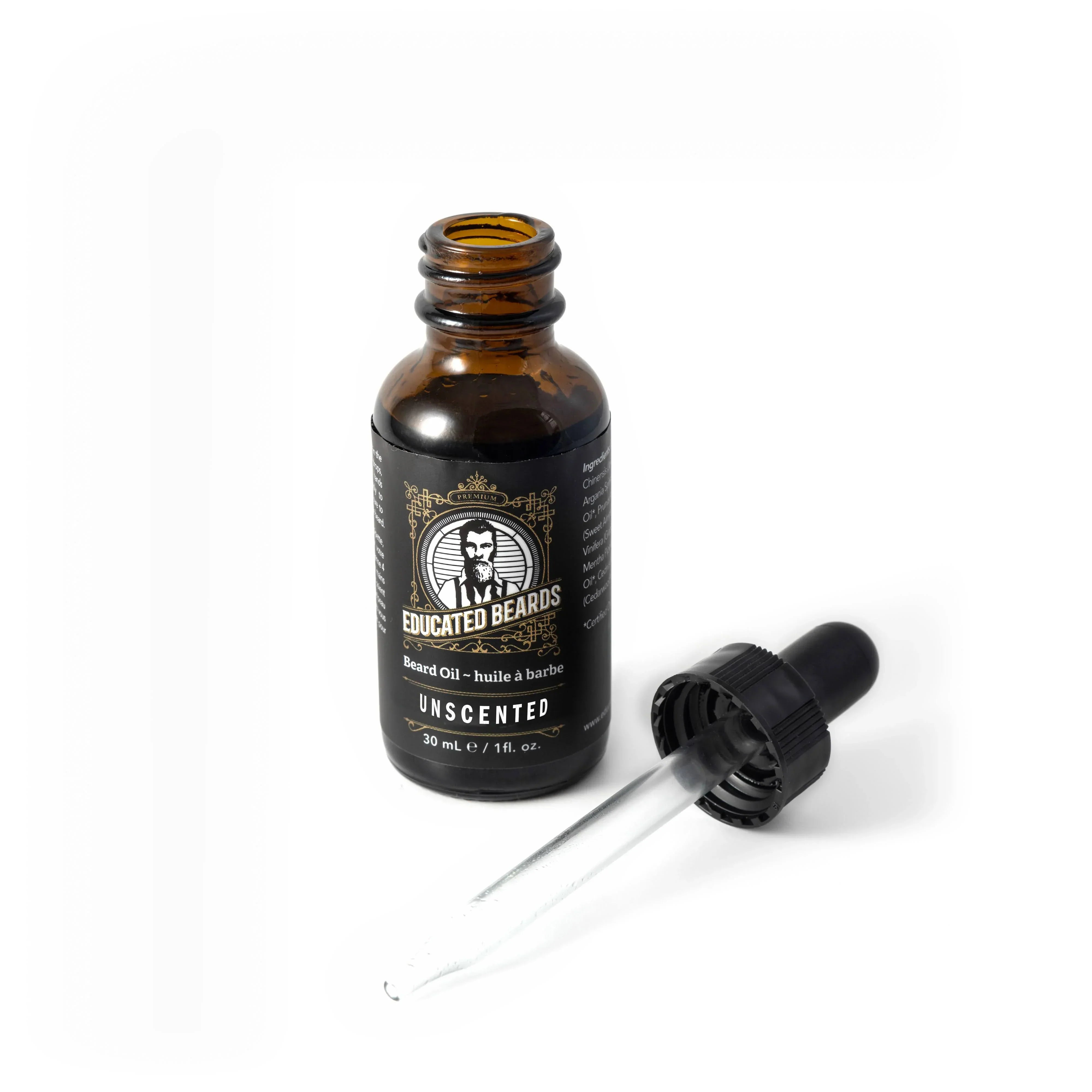 Educated Beards Unscented Beard Oil 30ml