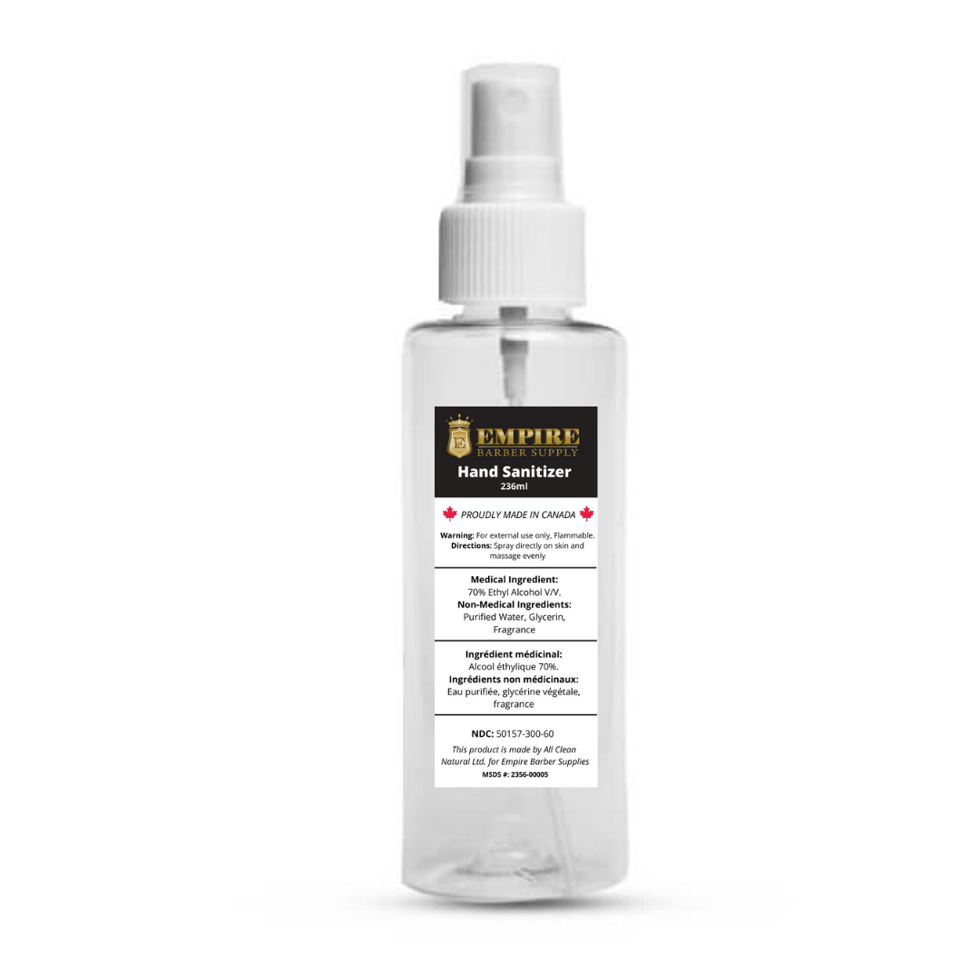 70% Alcohol Hand Sanitizer 16oz (480 ml) - Empire Barber Supply