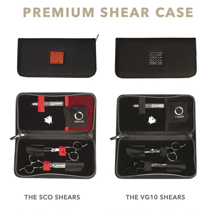 Cocco 6" Cutting Shear and 6" Thinning Shear (Left Hand Set)