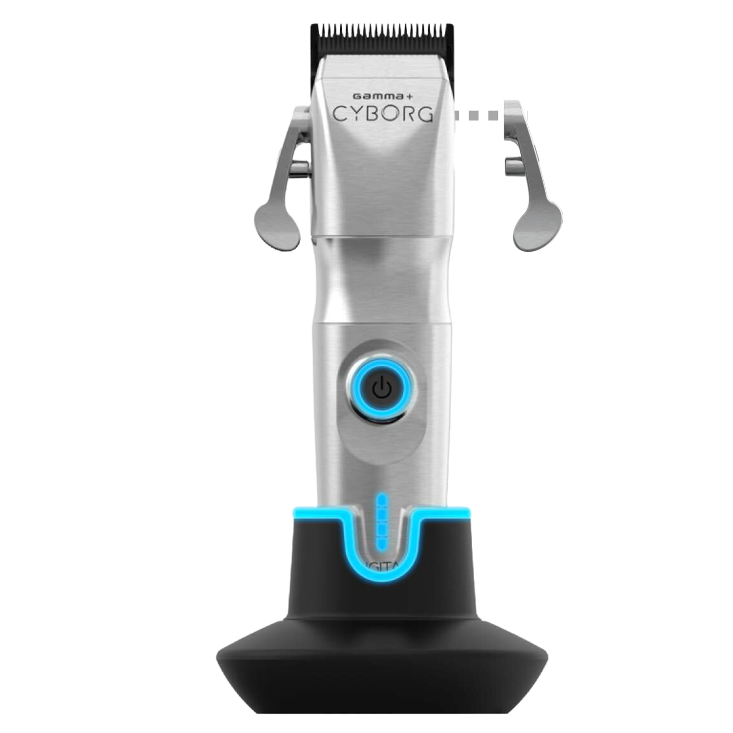 CYBORG PROFESSIONAL METAL HAIR CLIPPER WITH DIGITAL BRUSHLESS MOTOR AND LEFT OR RIGHT LEVER-GP604M