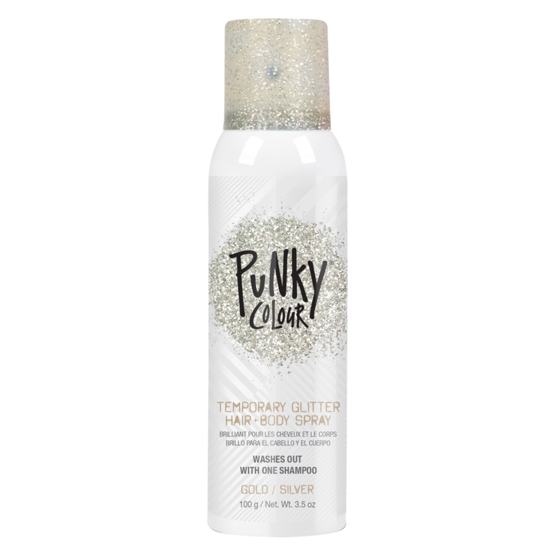 Punky Colour Hair Spray Glitter Spray Gold & Silver