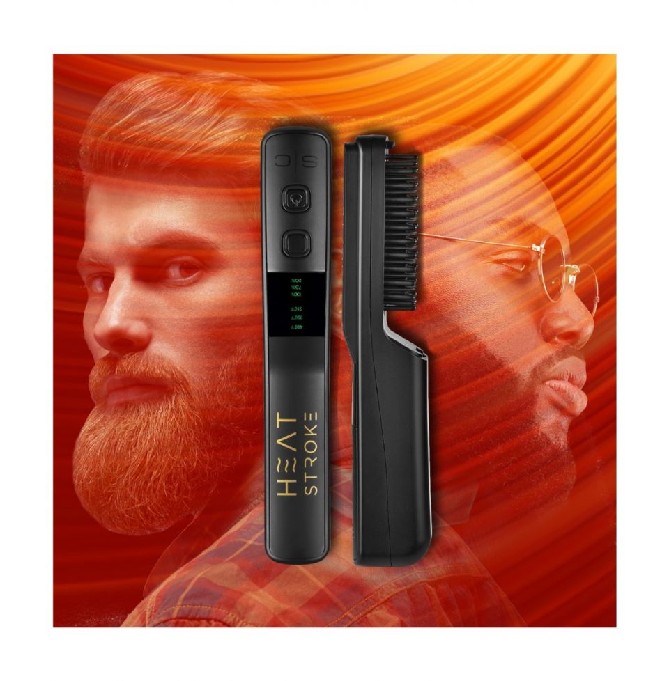 StyleCraft Heat Stroke Wireless Hot Brush Matte Black
