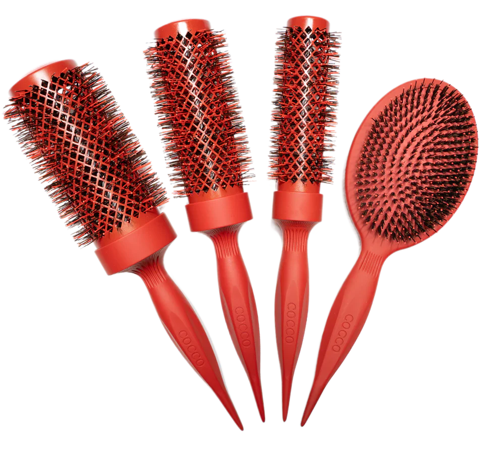 Cocco Aura Vent Boar Brush Set