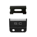 Stylecraft Replacement Double Black Diamond Carbon DLC Fixed Fade Blade with Shallow Tooth Cutter 2.0 Clipper Blade Set