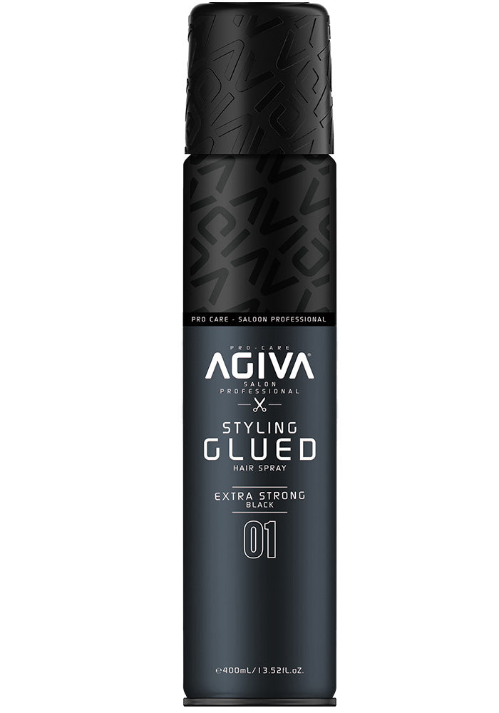 Agiva Hair Styling Spray Glued Black 02 400 mL
